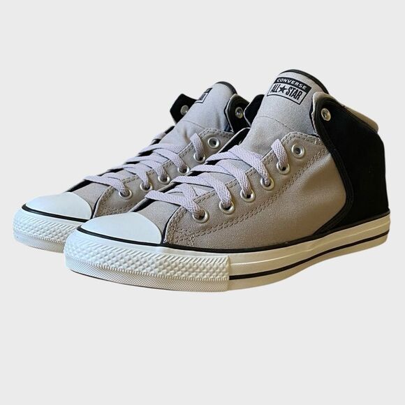NWB Converse Chuck Taylor All Star High Street Mid Men 10.5 Wm12.5 Papyrus Black - Picture 2 of 15
